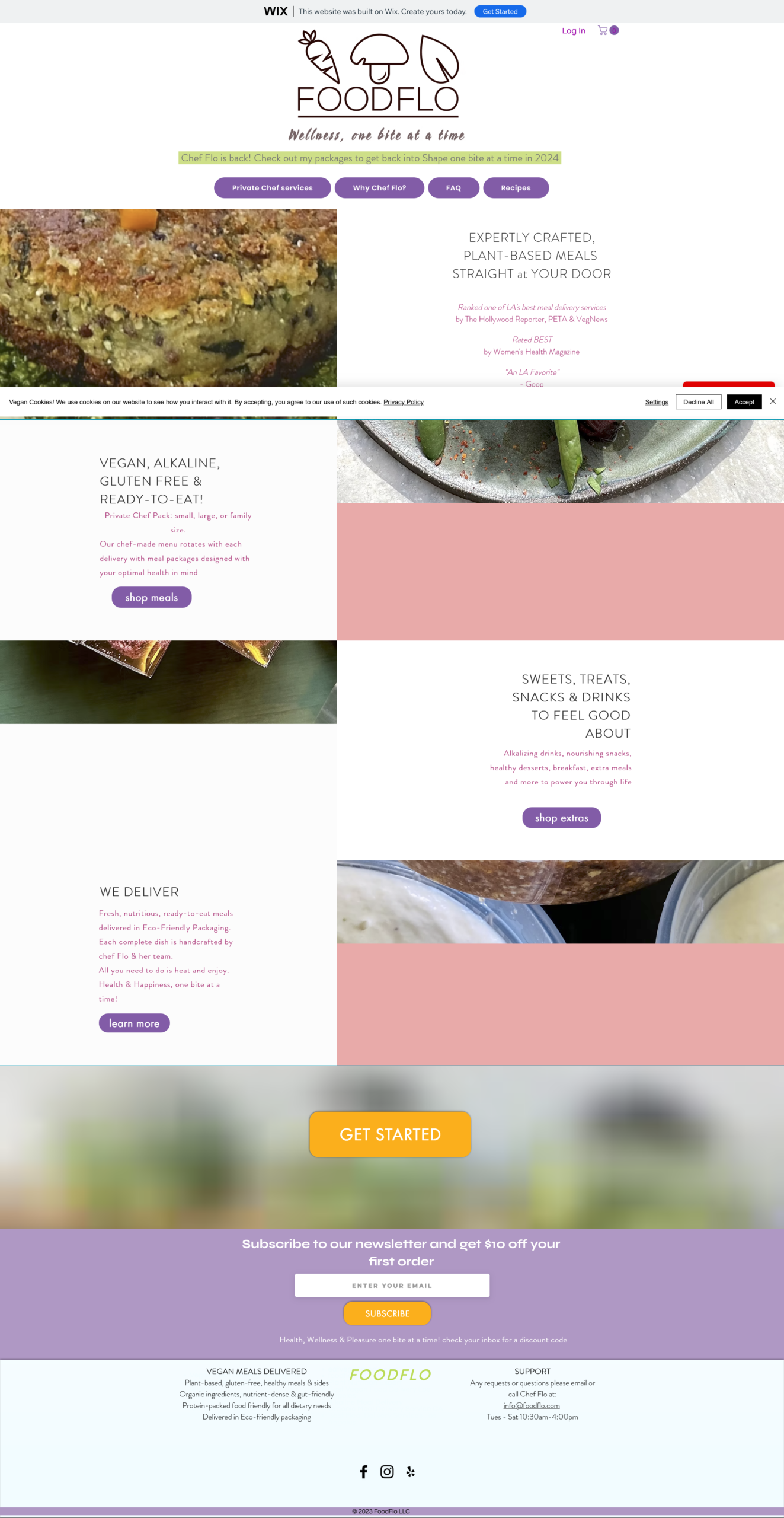 FoodFlo home-delivery website designed by Virexa Group